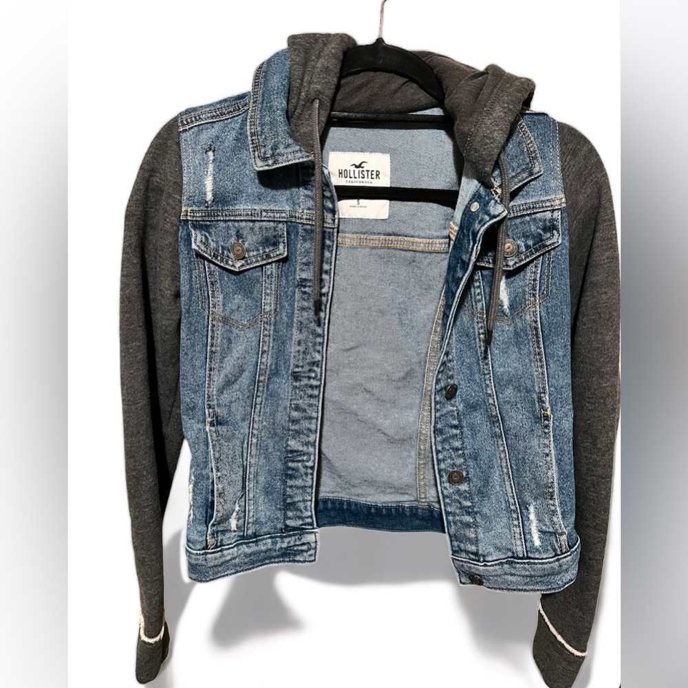 HOLLISTER DENIM/SWEATER JACKET